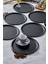 Şık 22CM Siyah Sunum Tepsisi, 6'lı Set, Avangart Tasarım 2
