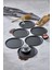 Şık 22CM Siyah Sunum Tepsisi, 6'lı Set, Avangart Tasarım 4