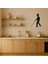 Beyaz Bastonlu Figür Dekoratif Tablo - CPT102396-5197 2
