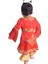 Sevimli Kız Çocuk Kırmızı Kostüm, Renkli ve Eğlenceli Tasarım 3