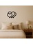 Romantik Kalp Desenli Mdf Dekor Tablosu - CPT107067-5203 1