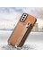 Samsung Galaxy S24 Plus Uyumlu Kılıf Zebana 2in1 Kartlıklı Best Deri Kılıf Kahverengi 2