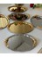 20X25 cm Renkli Oval Kulplu Sunum Tepsisi 6'lı Set 3