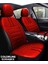 Chery Alia (A5) 2007–2011 Colorline Elegance Serisi Deri Kırmızı Siyah Koltuk Kılıfı 1