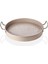 Şık Galvanizli Metal Kulplu, 37 cm Boyalı Kahvaltı ve Sunum Tepsisi 1