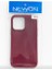 Newon iPhone 15 Pro Amblemsiz Renkli Silikon Kılıf Bordo 1