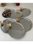 Paslanmaz Çelik Oval 20X25 cm Kelebek Detaylı Servis ve Sunum Tepsisi, 6 Adet 5