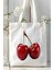Vişne Baskılı Bez Çanta Kişiye Özel Model 2 1