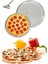 Paslanmaz Çelik Pizza Tepsisi ve Dilimleyici, 36 Cm, Şık ve Kullanışlı Set 1
