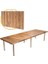 Katlanır Kamp, Piknik ve Bahçe Masası 75X228 cm - Ceviz Renk 3