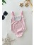Pw Ptrl Baskılı Kız Çocuk Mayo bikini - Pembe 2