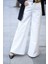 1067-DENIM Bol Paça Pantolon Beyaz 2