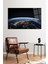 Uzay ve Dünya Yatay Cam Tablo, Modern Ev Ofis Dekoru, Hediyelik Duvar Dekorasyonu, Kırılmaz Cam 2