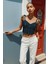 Fiyonk Detaylı Denim Bluz 1