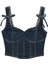 Fiyonk Detaylı Denim Bluz 2