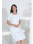 Bambu Kısa Kol Hamile Lohusa Gecelik Elbise 30280-30283 3