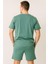 Thenortface Şort + T-Shirt Takım Yeşil 2