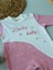 0-3 3-6 Ay Lucky Baby Nakışlı Es Çizgi Boy Şapkalı Kız Bebek Tulumu Pembe 2