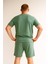 Lacco Şortlu Takım Clasic Düz Yeşil 3