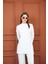 Viskon Tunik ve Pantolon Takım-Beyaz 1