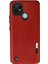 Realme C21 Kılıf Loop Deri Silikon - Kırmızı 1