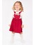 Minigimin Cicileri Çilek Desen Salopet 2 Li Kız Çoçuk takım - Kırmızı 1