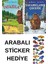 Arabalı Sticker Hediyeli - Okul Öncesi Resimli Kitaplar Masal - Yayazula Serisi 1