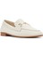 Kadın Krem Deri Maskülen Loafer 25SFD350618 6