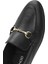 Kadın Siyah Deri Maskülen Loafer 25SFD350618 8
