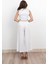 Midi Boy Hasır Kemerli Keten Pantolon 30278 4