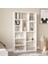 Korrion Kitaplık 124CM Beyaz Kor1-W 1