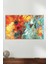 Sanatsal Renkli Sıçramalar Yatay Cam Tablo, Modern Ev Dekoru, Hediyelik Duvar Dekorasyonu, Kırılmaz 1