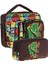 Kids Erkek Çocuk Siyah Yeşil Gergedan Üç Bölmeli Thermo Beslenme Çantası ve Kalemlik Seti (L7263+L8263) 1
