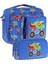 Kids Erkek Çocuk Mavi Yeşil Canavar Üç Bölmeli Thermo Beslenme Çantası ve Kalemlik Seti (L7255+L8255) 1