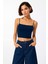 Ip Askılı Ribana Kumaş Crop Atlet 1