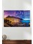 Deniz Kenarında Şehir Manzarası Yatay Cam Tablo, Modern Ev Ofis Dekoru, Hediyelik Duvar Dekorasyonu 1