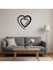 Romantik Çift Kalp Dekoratif Tablo - PHN4339-6818 4