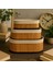 Bambu Hasır Oval 3'lü Organizer Sepet Seti - Çok Amaçlı Düzenleyici 4