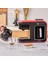 Hatır Plus 5 in 1 Konuşan Közde ve Sütlü Türk Kahvesi ve Filtre Kahve Makinesi Cherry Red 5