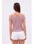 Hanger Omuz Dekolteli Çapraz Askılı Kısa Kollu Kadın Bluz, Boyun Askılı Kaşkorse Kumaş 4