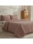 Elie Çift Kişilik Yatak Örtüsü Seti Pudra 3