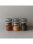 300 ml (70 mm x 100 Mm) 6 Lı Borosilikat Cam Baharatlık Seti-Sızdırmaz Sılıkonlu Metal Kapak 2
