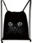 Sevimli Siyah Kedi Çizim Çantası Kadın Alışveriş Çantaları Tuval Seyahat Çantası Moda Depo Çantaları Genç Kızlar Backpackcolor: SKDBLACKCATS13 (Yurt Dışından) 1