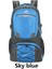 85L 60L 40L Erkekler Su Geçirmez Sırt Çantası Seyahat Paketi Spor Çantası Paketi Açık Dağlık Yürüyüşü Tırmanma Kamp Kamp Sırpma Erkek Mavisi: Sky Mavisi/boyut: 40L (Yurt Dışından) 1