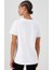 Kadın %100 Pamuk Beyaz Florida Baskılı T-Shirt 2731 2
