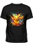 Pokemon Karakterlerinden Pikachu Baskılı Renkli Boyalar Pamuklu Çocuk Tshirt 1