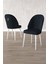 Milas Beyaz Mermer Desen 80X132 Açılabilir Mdf Masa Yemek Odası Takımı, Mutfak Takımı 4 sandalye 4