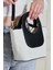Almaria Siyah Kanvas Yavrulu Kadın El, Kol ve Omuz Çantası 4