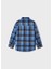 Erkek Çocuk Mavi Ekose Gömlek 4111 5