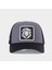 Aslan Logolu Siyah-Gri Trucker Şapka 1